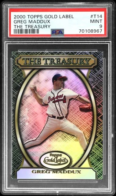 2000 Topps Gold Label Greg Maddux The Treasury #T14 card image