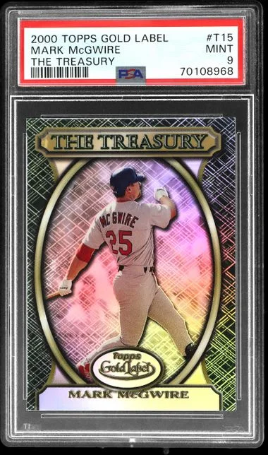 2000 Topps Gold Label Mark McGwire The Treasury #T15 card image