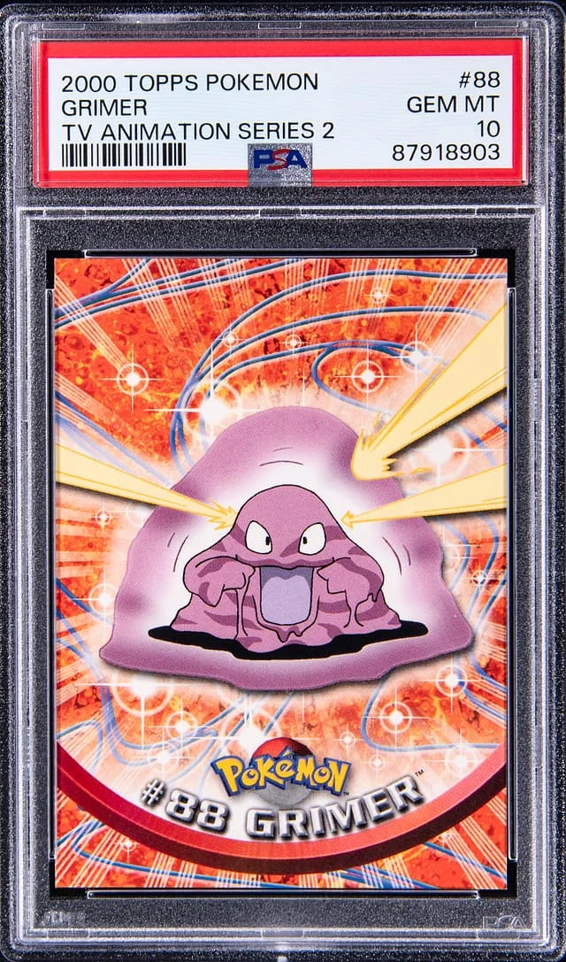 2000 Topps Grimer Pokemon TV Animation Series 2 #88 card image