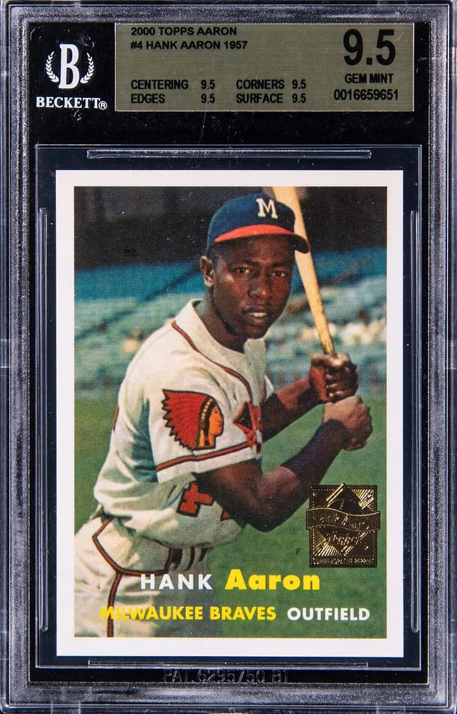 2000 Topps Hank Aaron #4 card image
