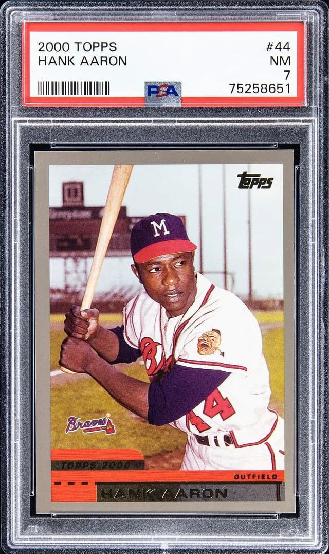 2000 Topps Hank Aaron #44 card image