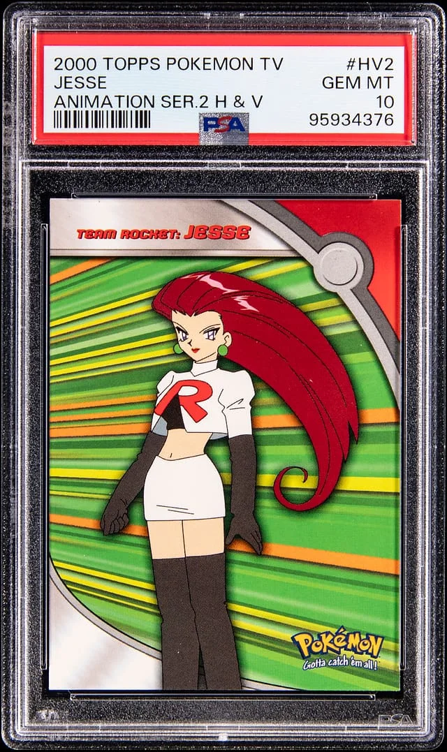 2000 Topps Jesse Pokemon TV Animation Series Heroes & Villains #HV2 card image