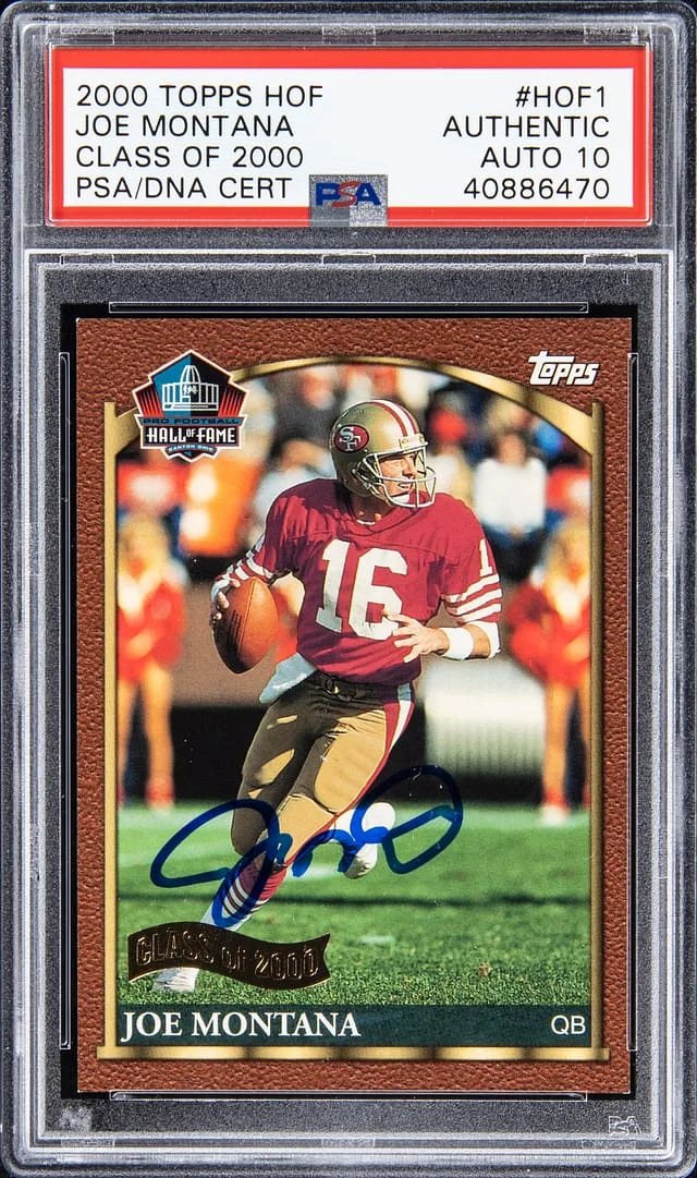 2000 Topps Joe Montana Hall of Fame Class of 2000 #HOF1 card image