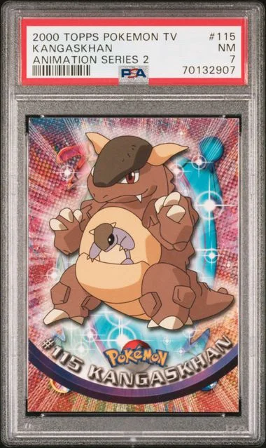 2000 Topps Kangaskhan Pokemon TV Animation Series 2 #115 card image