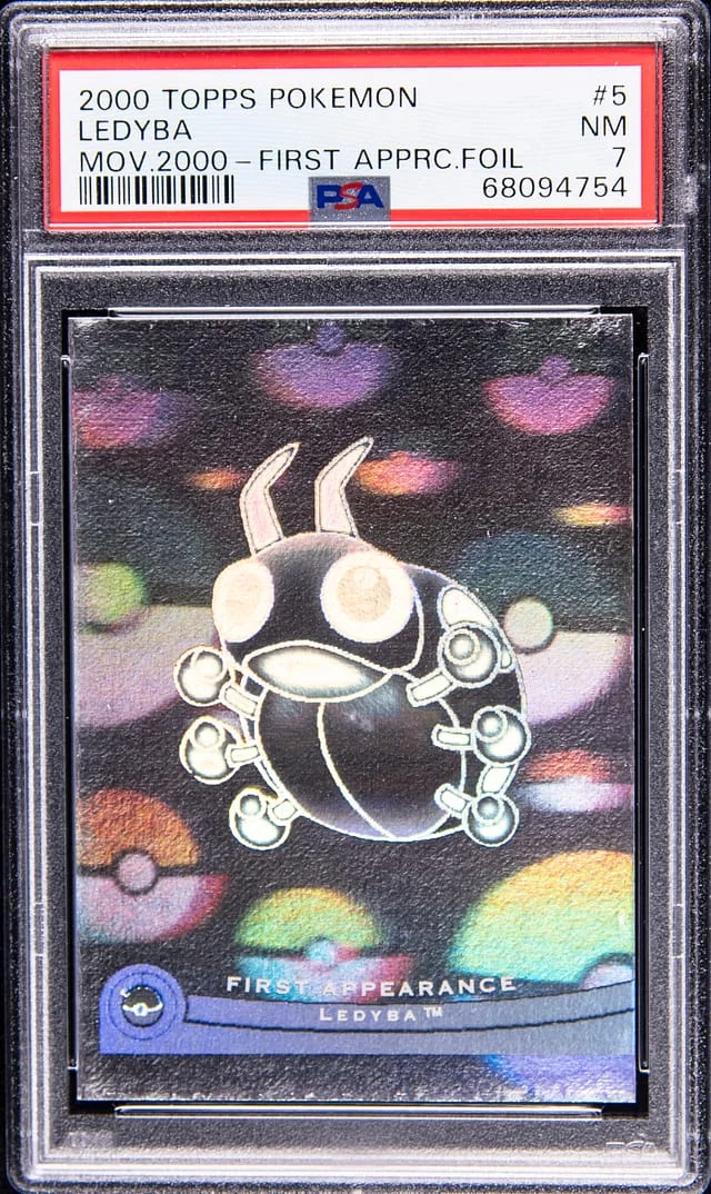 2000 Topps Ledyba Pokemon Movie 2000 First Appearance Foil #5 card image