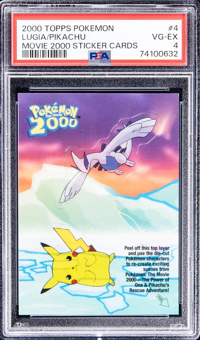 2000 Topps Lugia/Pikachu Pokemon Movie 2000 Sticker Cards #4 card image
