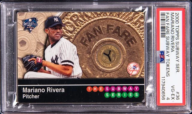 2000 Topps Mariano Rivera Subway Series Fan Fare Subway Tickets #SSR36 card image