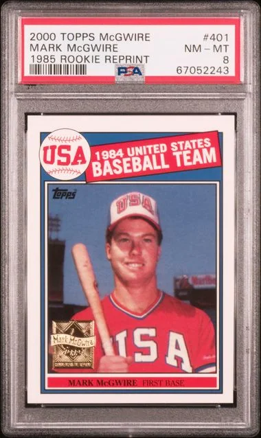 2000 Topps Mark McGwire McGwire 1985 Reprint #401 card image