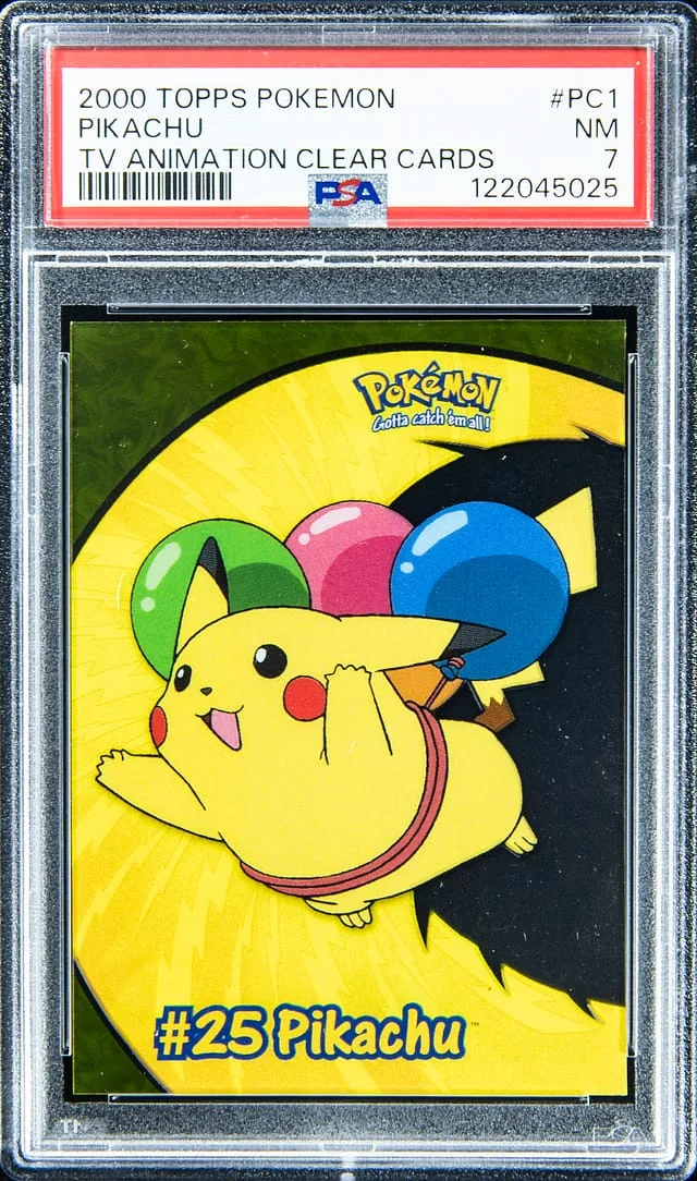 2000 Topps Pikachu Pokemon TV Animation Clear Cards #PC1 card image
