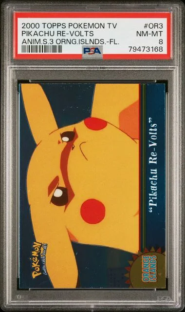 2000 Topps Pikachu Re-Volts Pokemon TV Animation Series 3 Orange Islands Holo #OR3 card image