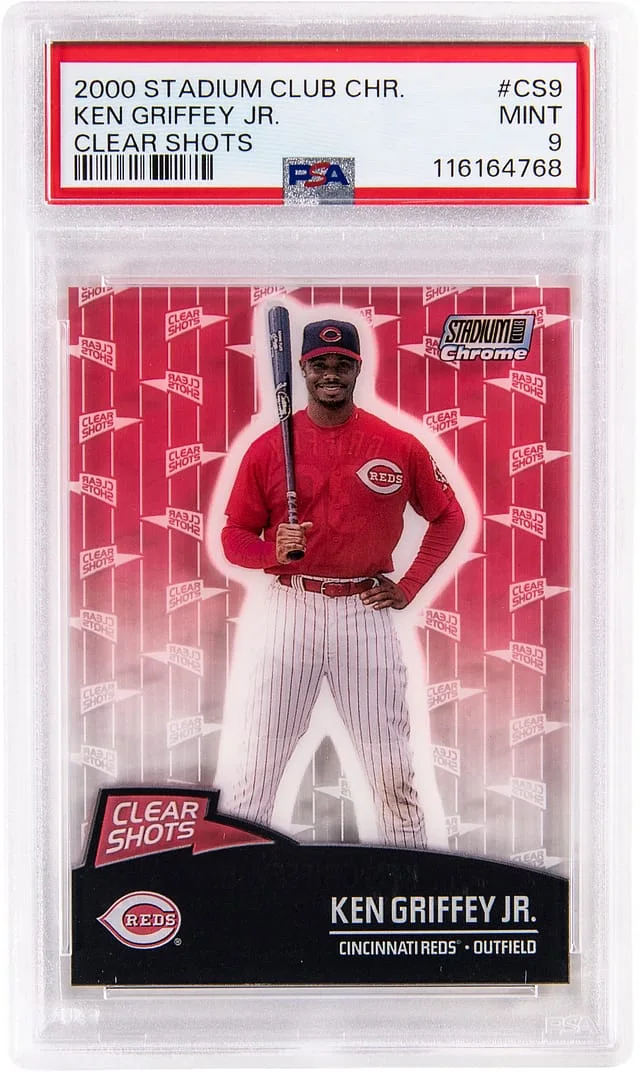 2000 Topps Stadium Club Chrome Ken Griffey Jr. Clear Shots #CS9 card image
