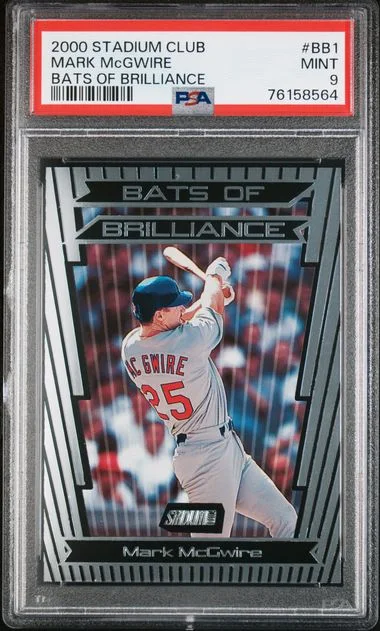 2000 Topps Stadium Club Mark Mcgwire Bats Of Brilliance #BB1 card image