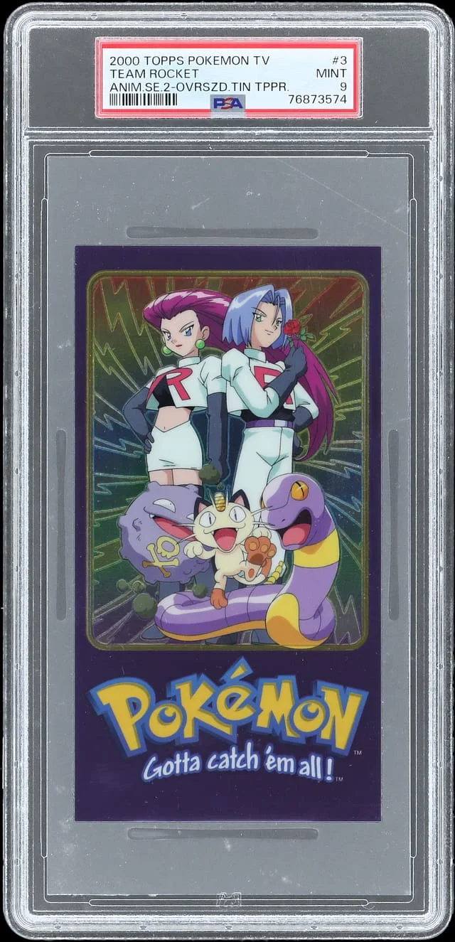 2000 Topps Team Rocket Pokemon Tv Animation Series 2 Oversized Tin Topper #3 card image