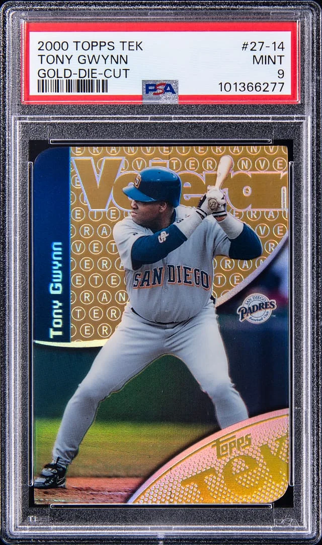 2000 Topps Tony Gwynn Tek Gold Die-Cut #27-14 card image