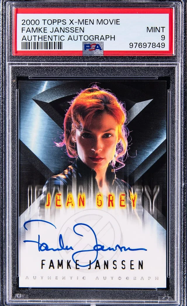 2000 Topps X-Men Movie Authentic Autographs Famke Janssen #no-number card image