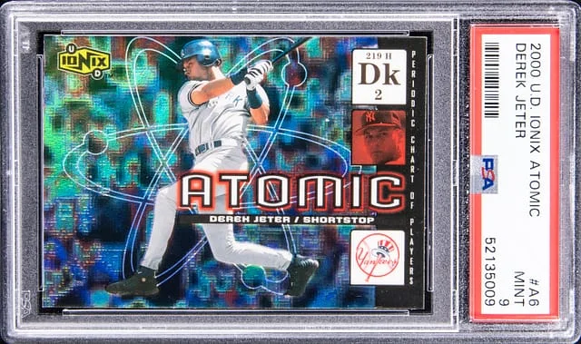 2000 U.D. Ionix Atomic Derek Jeter #A6 card image