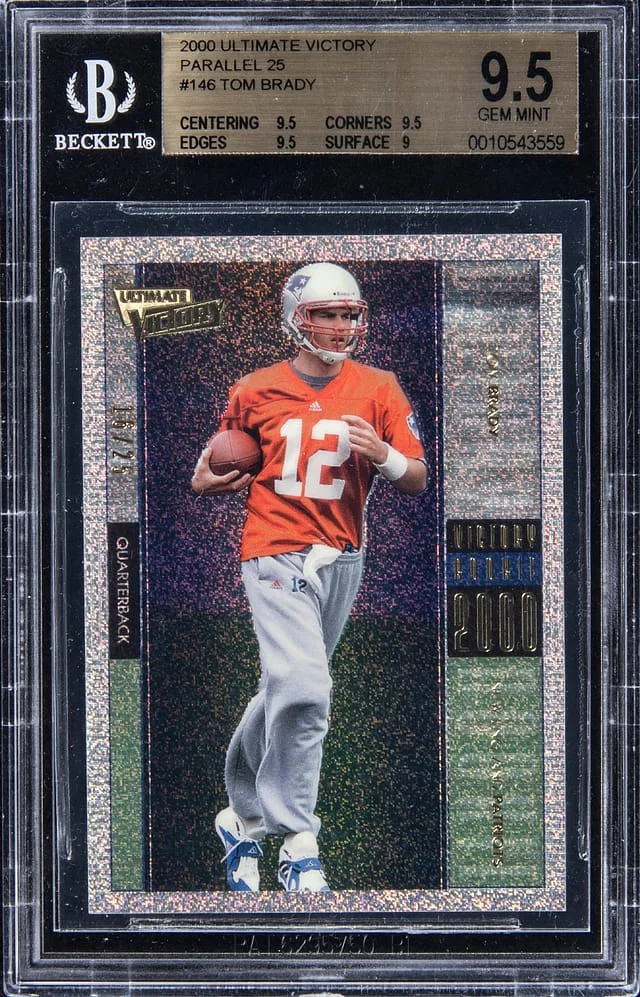 2000 Ultimate Victory Parallel 25 Tom Brady #146 card image