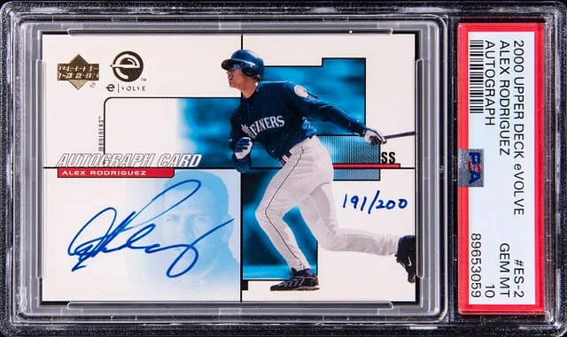 2000 Upper Deck Alex Rodriguez eVolve Autograph #ES-2 card image