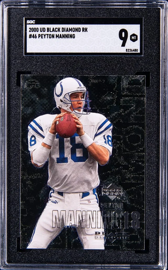 2000 Upper Deck Black Diamond Peyton Manning RK #46 card image
