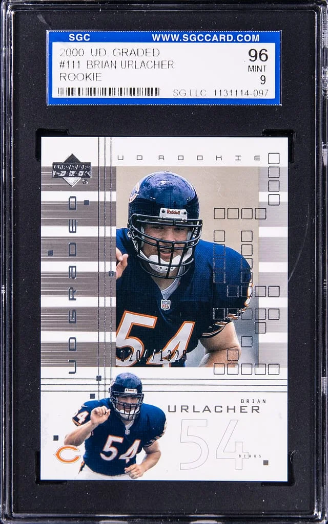 2000 Upper Deck Brian Urlacher Graded #111 card image