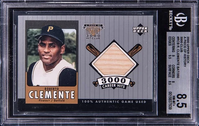 2000 Upper Deck Club #-B Roberto Clemente A Piece Of History #3000 card image