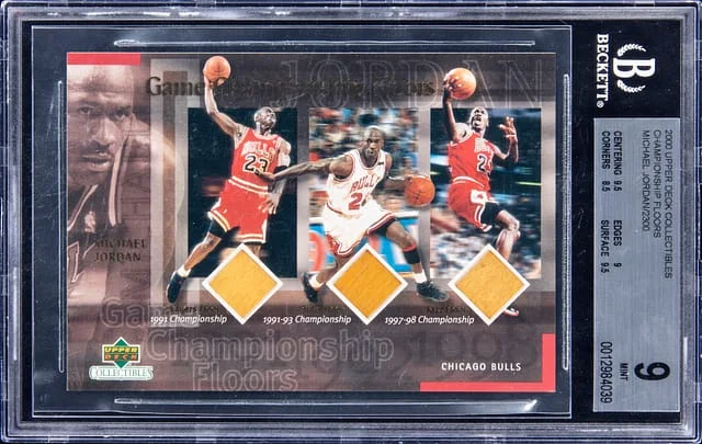 2000 Upper Deck Collectibles Championship Floors Michael Jordan Triple #no-number card image