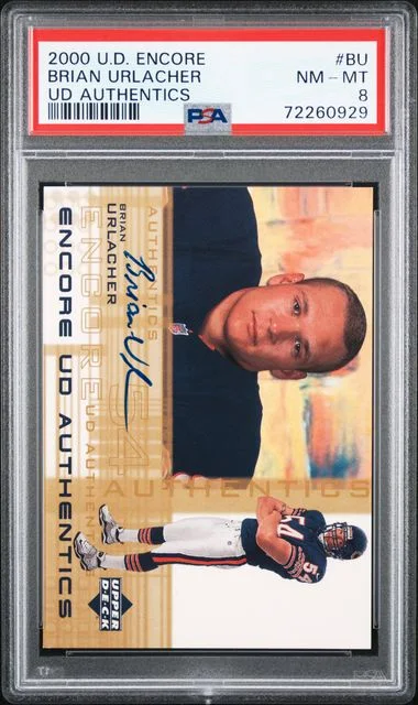 2000 Upper Deck Encore Brian Urlacher UD Authentics #BU card image