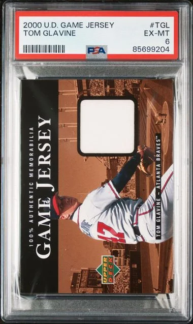 2000 Upper Deck Game Jersey Tom Glavine Game-Used #TGL card image