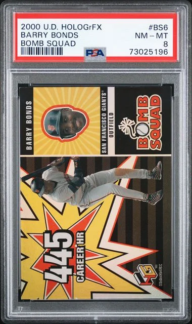2000 Upper Deck HoloGrFX Barry Bonds Bomb Squad #BS6 card image