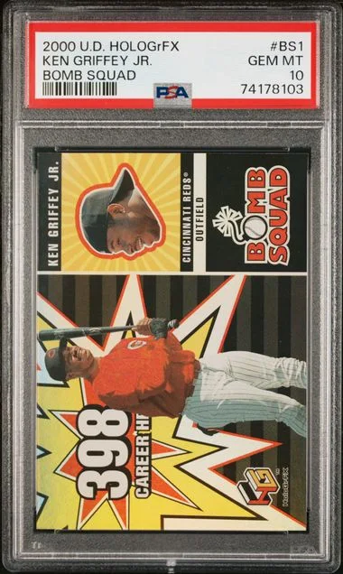 2000 Upper Deck HoloGrFX Ken Griffey Jr. Bomb Squad #BS1 card image