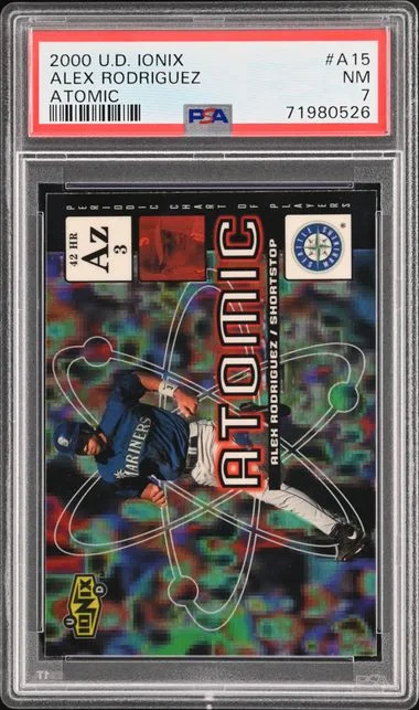 2000 Upper Deck Ionix Alex Rodriguez Atomic #A15 card image