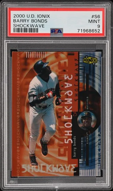 2000 Upper Deck Ionix Barry Bonds Shockwave #S6 card image