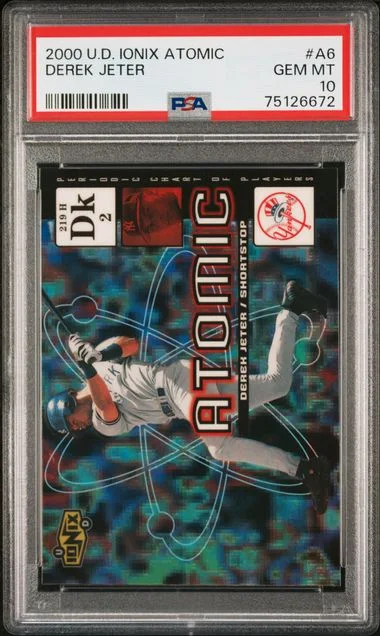 2000 Upper Deck Ionix Derek Jeter Atomic #A6 card image