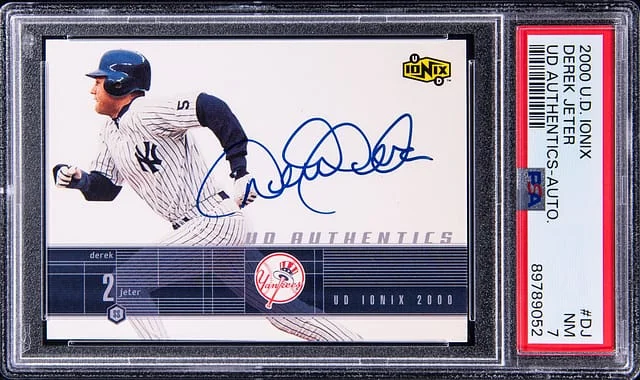 2000 Upper Deck Ionix Derek Jeter UD Authentics #DJ card image