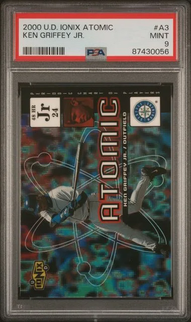 2000 Upper Deck Ionix Ken Griffey Jr. Atomic #A3 card image