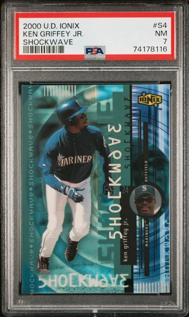 2000 Upper Deck Ionix Ken Griffey Jr. Shockwave #S4 card image