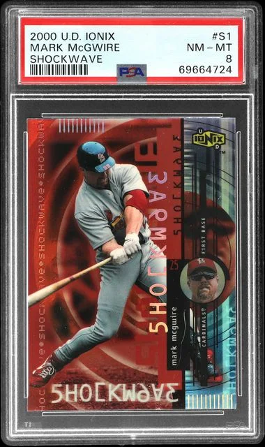 2000 Upper Deck Ionix Mark McGwire Shockwave #S1 card image
