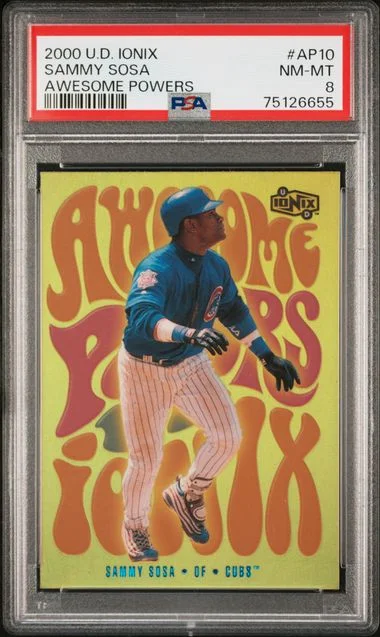 2000 Upper Deck Ionix Sammy Sosa Awesome Powers #AP10 card image