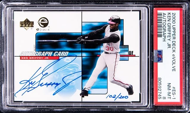2000 Upper Deck Ken Griffey Jr. eVolve Autograph #ES-1 card image