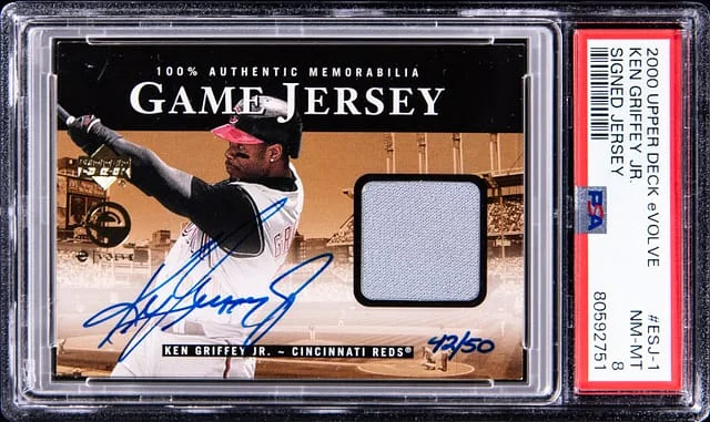 2000 Upper Deck Ken Griffey Jr. eVolve Signed Jersey #eSJ-1 card image