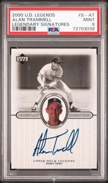 2000 Upper Deck Legends Alan Trammell Legendary Signatures #S-AT card image