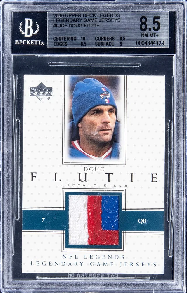 2000 Upper Deck Legends Doug Flutie Legendary Game Jersey #LJ-DF card image