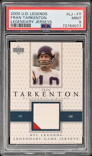 2000 Upper Deck Legends Fran Tarkenton Game-Used Legendary Jerseys #LJ-FT card image