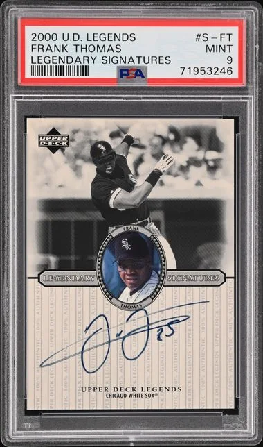 2000 Upper Deck Legends Frank Thomas Legendary Signatures #S-FT card image