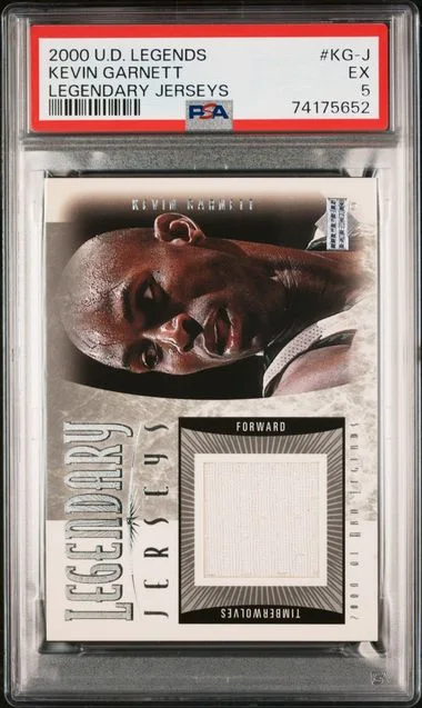 2000 Upper Deck Legends Kevin Garnett Legendary Jerseys #KG-J card image