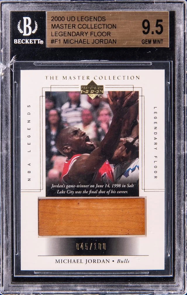 2000 Upper Deck Legends Michael Jordan Master Collection Legendary Floor #F1 card image