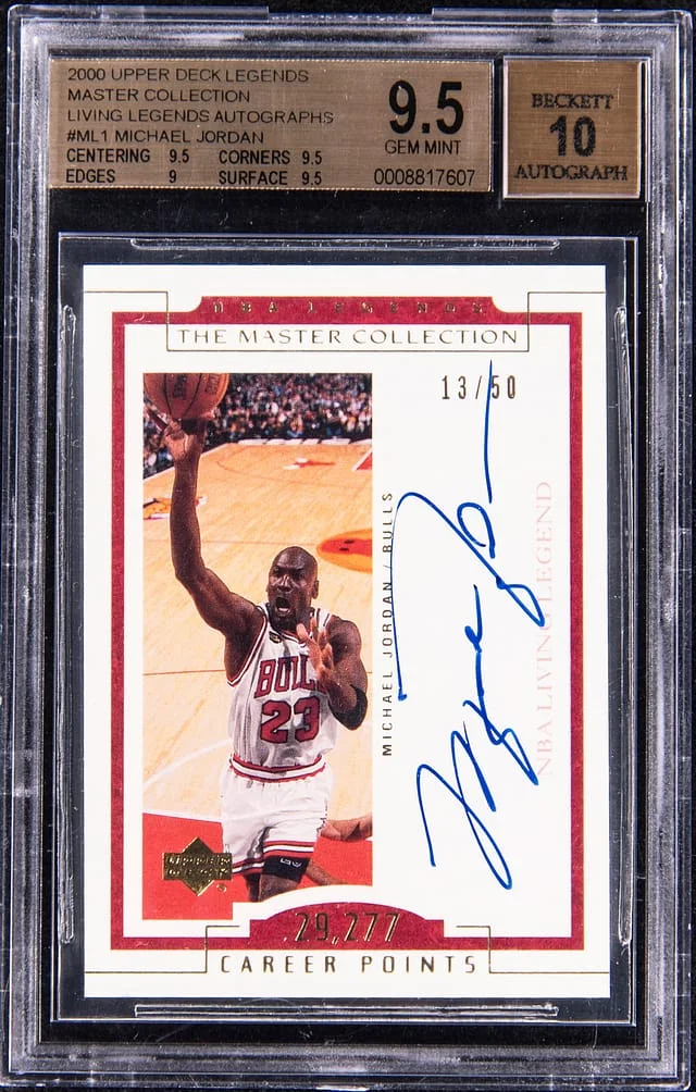 2000 Upper Deck Legends Michael Jordan Master Collection Living Legends Autographs #ML1 card image