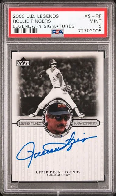 2000 Upper Deck Legends Rollie Fingers Legendary Signatures #S-RF card image