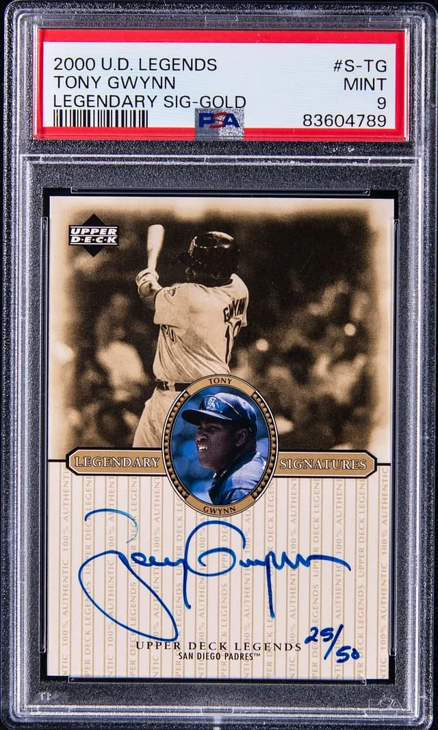 2000 Upper Deck Legends Tony Gwynn Legendary Signatures-Gold #S-TG card image