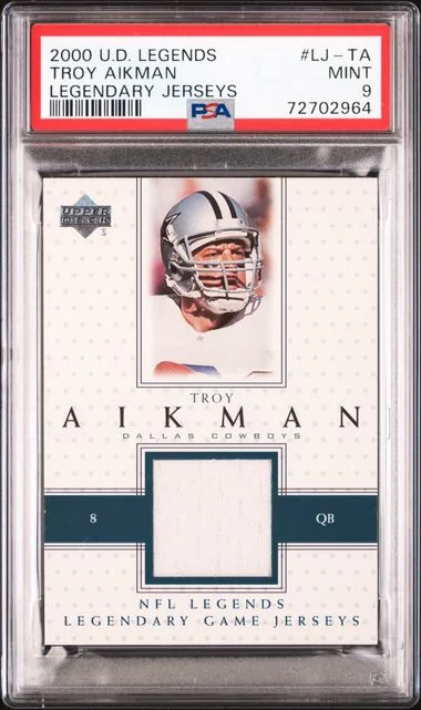2000 Upper Deck Legends Troy Aikman Game-Used Legendary Jerseys #LJ-TA card image